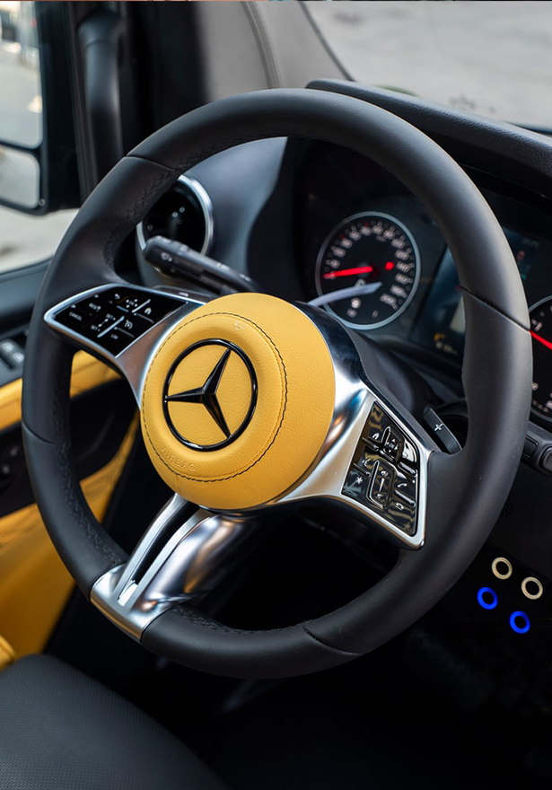 retapitare volan piele mercedes sprinter