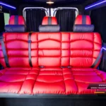Scaune piele rosie Mercedes Sprinter by Luxury Minibus (16)