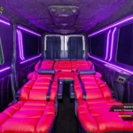 Scaune piele rosie Mercedes Sprinter by Luxury Minibus (16)