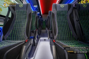 configuratie interioara VW Crafter 19+1+1 locuri - transformari microbuze Mercedes Sprinter
