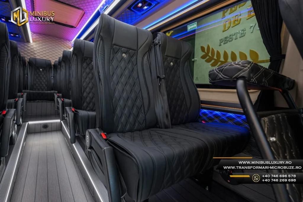 Scaune piele premium Sprinter vandute de Minibus luxury by Cristi